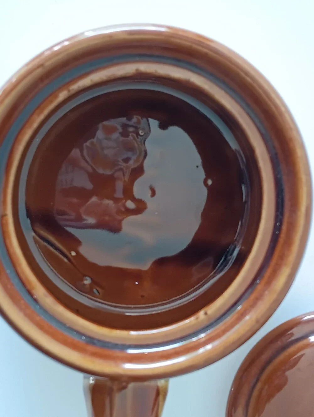 Vintage Handled Ceramic Crock French Onion Soup Bowl & Lid Made in Japan Brown